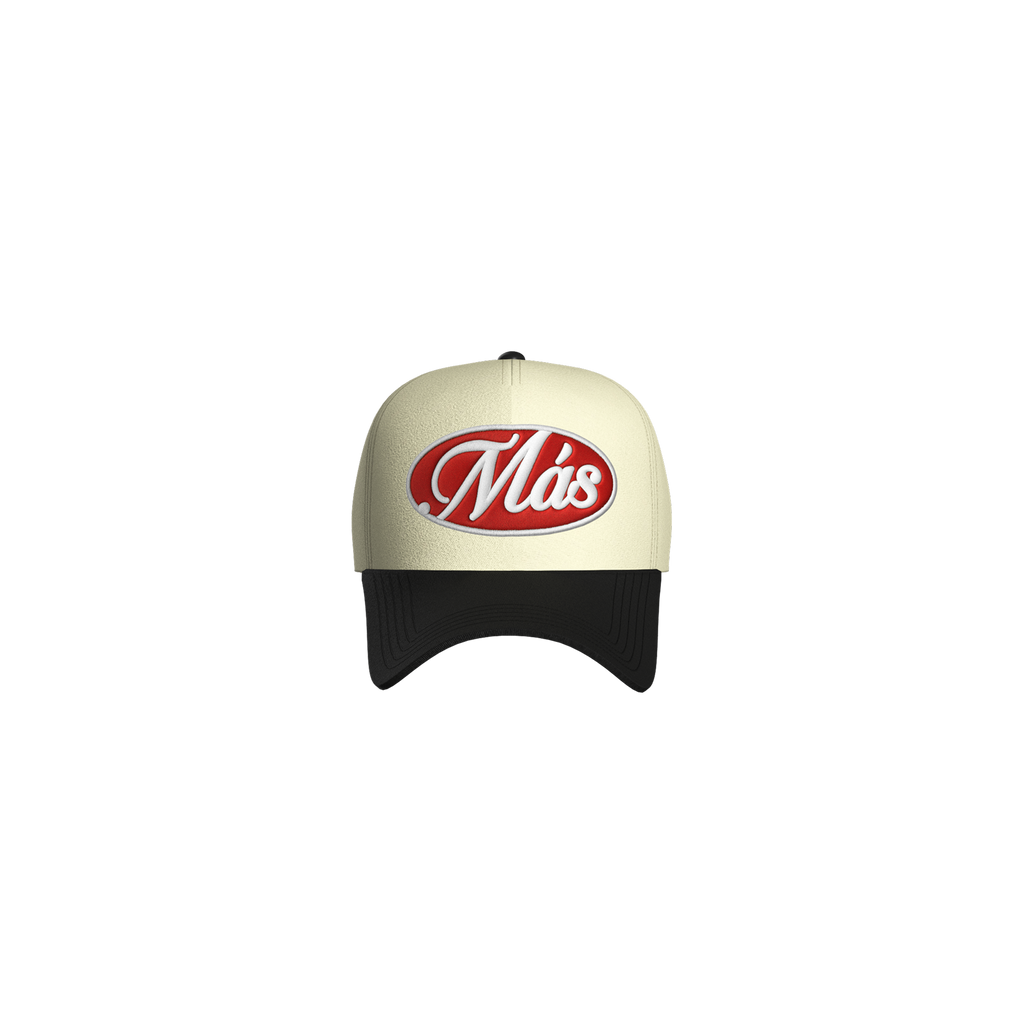 Más Emblem Hat Cream/Black