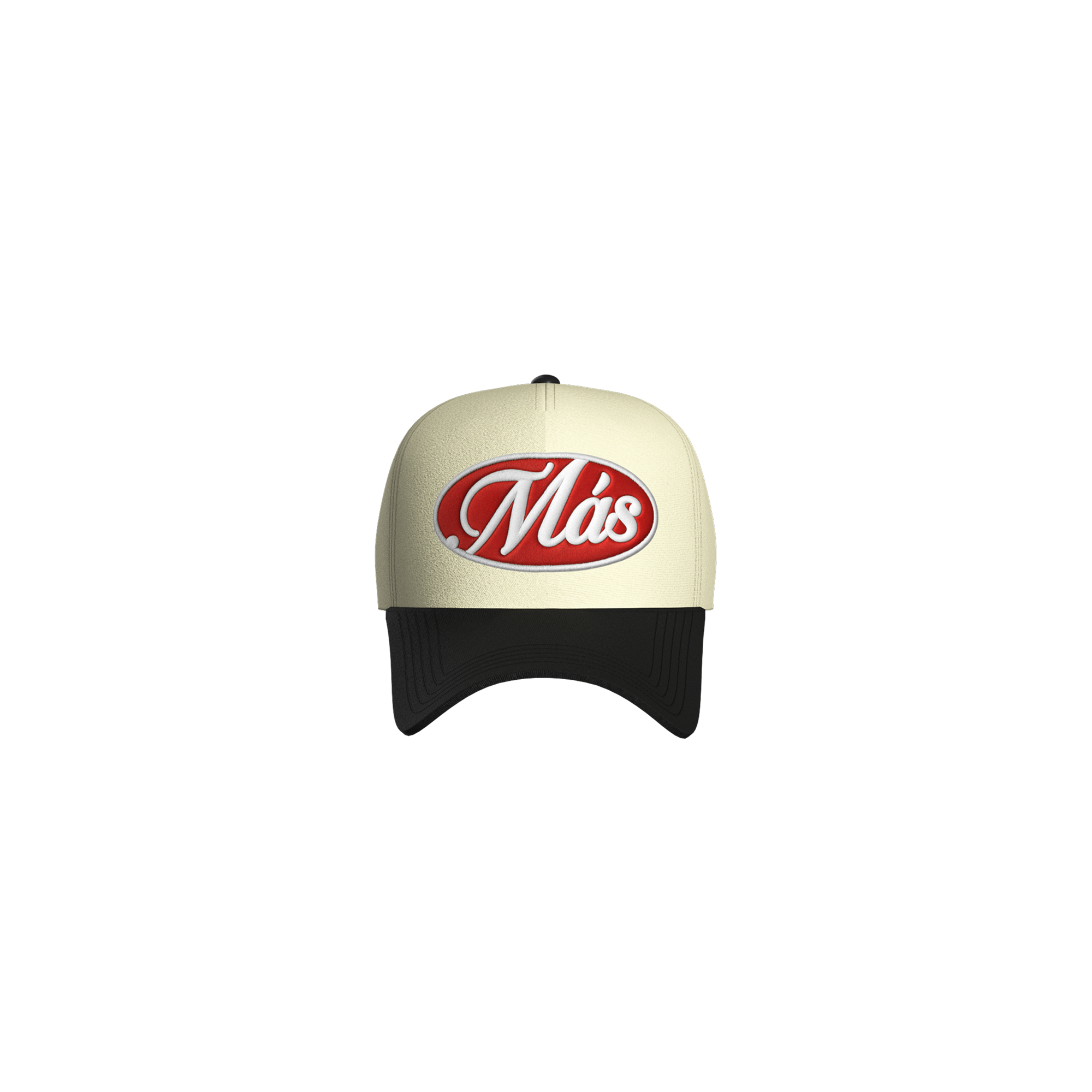 Más Emblem Hat Cream/Black